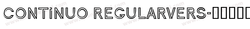 Continuo RegularVers字体转换